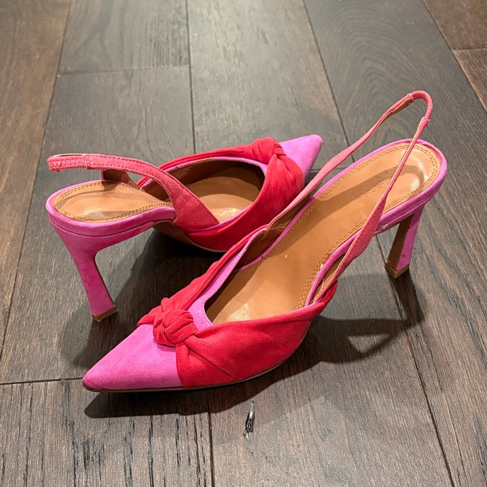 ASOS Pink and Red Slingback Heels